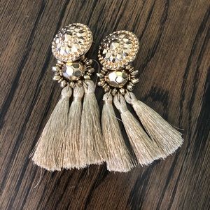 Gold Tassel Earrings